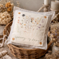 PANEL ONLY: SQUARE Pastel Water Color Floral Herb Garden Bouquet;  Spring is Here Dry PRESSED FLOWERS