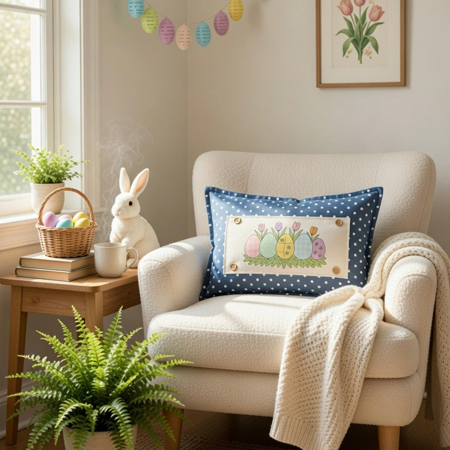 4 PANEL ONLY BUNDLE: RECTANGLE Easter Bundle Panels HE IS RISEN / QUILTED EGGS / CHICKS / CARROTS