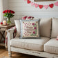 MISFIT PANEL ONLY: SQUARE Holiday Pure & Simple Aesthetic Classy Clean Boho Heart Cursive Honest Natural Love Winter, Valentine's, Hearts, Red, Pink, Polk-a-dot: SQUARE ROSES HAPPY VALENTINE'S DAY