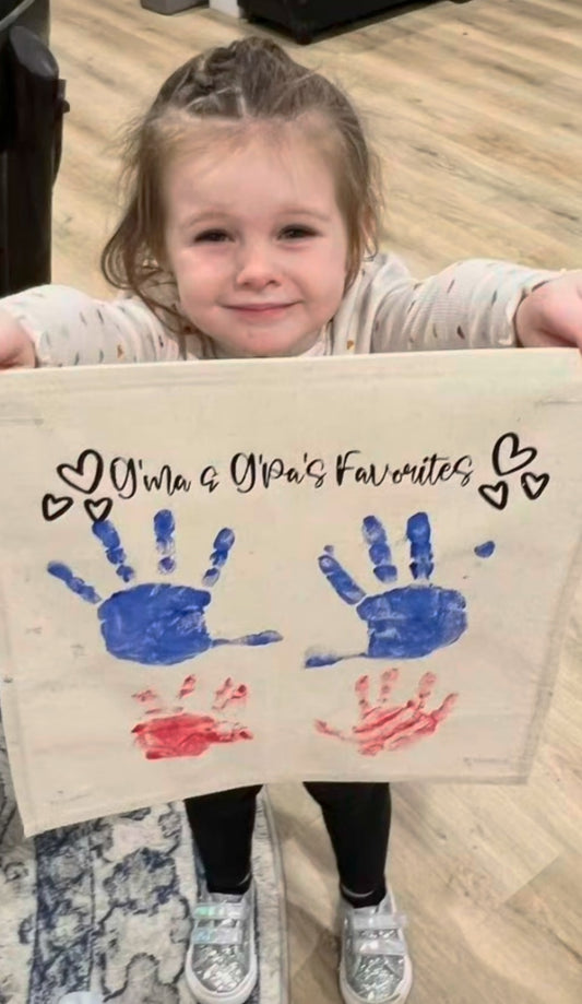 GIFT GUIDE:  BEST GIFT FOR GRAMMA, NANA, MIMI... ANY MOMS!  Custom Memory Panel: Fall, Autumn, Thanksgiving, Christmas; Turkey Hands Paintable Mimi, Granny, Gramma, Nana, Grandma's Helper CUSTOM HANDPRINT PANEL SQUARE