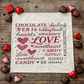 MISFIT PANEL ONLY: SQUARE Holiday Pure & Simple Aesthetic Classy Clean Boho Heart Cursive Honest Natural Love Winter, Valentine's, Hearts, Red, Pink: SQUARE VALENTINE'S SUBWAY WORD ART