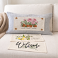 NEW! RECTANGLE SUMMER/FALL BUNDLE:  3 seasons + TICKING STRIPES pillow:  PEONIES, CITRUS LEMON, OLD WELCOME
