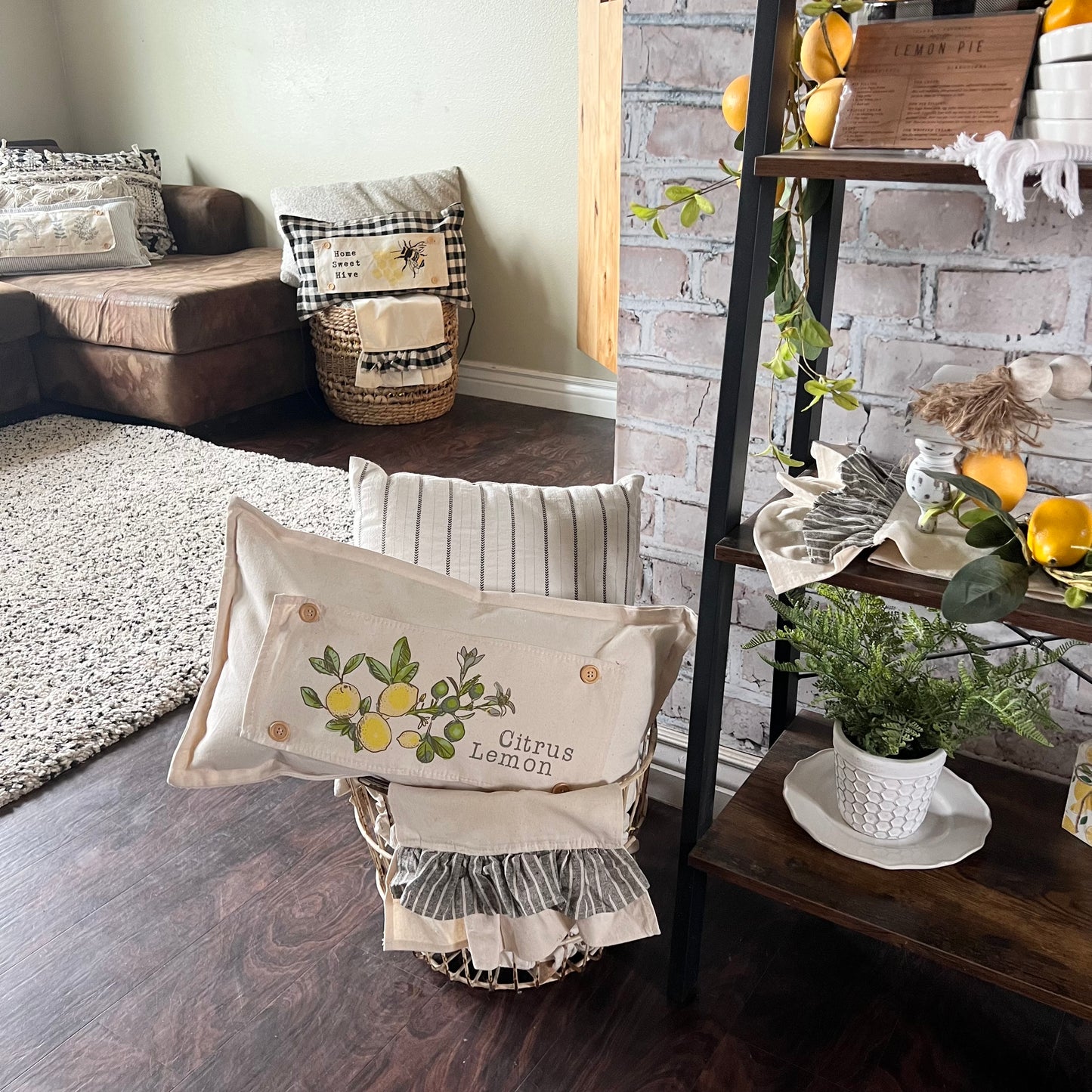 BUNDLE GIFT DEAL: Spring / Summer Mother's Day Set of these 4 panels:Mom Day,  CUSTOM PANEL, BARN QUILT, HOME SWEET HIVE, CITRUS LEMON
