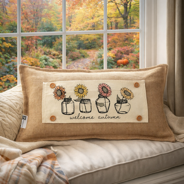 PANEL ONLY: RECTANGLE Autumn , Fall; SUNFLOWERS