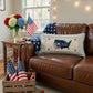 PANEL ONLY: RECTANGLE Summer; Picnic Table Cloth Stars Stripes America, Red, White, Blue; USA MAP