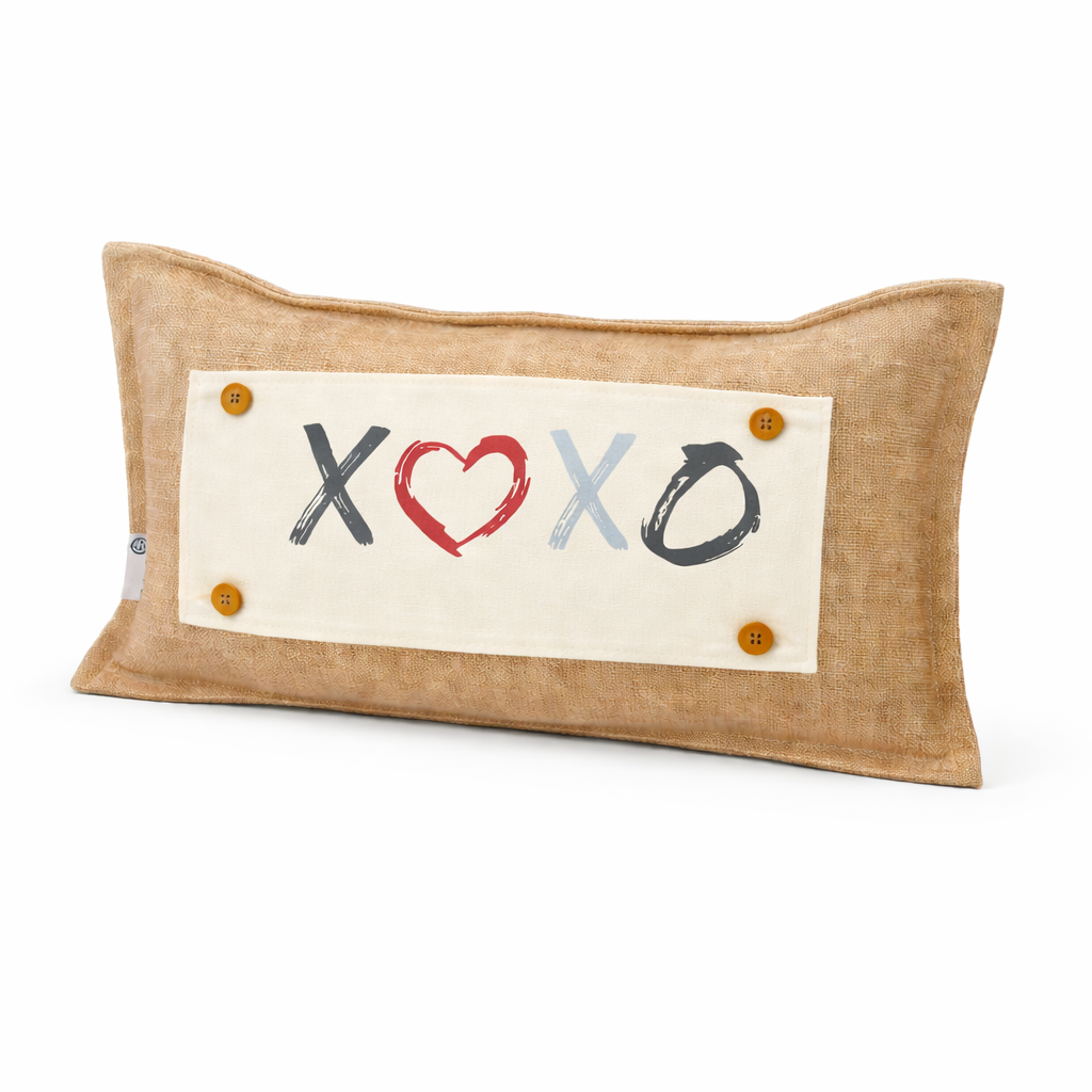 PILLOW ONLY (with fluffy insert): Country Idaho Potato Sack Burlap: RECTANGLE BURLAP PILLOW (with insert)