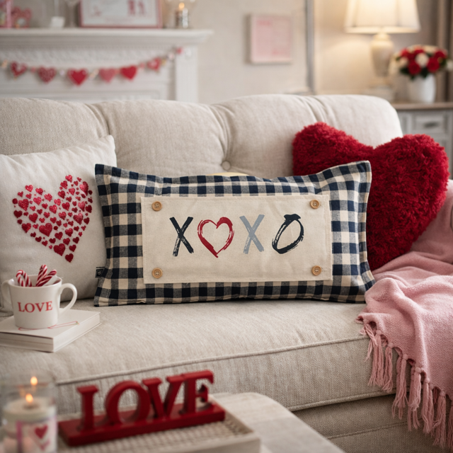 PANEL ONLY:  RECTANGLE 
Holiday Panel: Valentines, Winter, Love, Hugs, Kisses, Passion, Red, Wife Husband, Boyfriend, Girlfriend, Spouse, Kids, Vintage, Farmhouse, Heart; XOXO