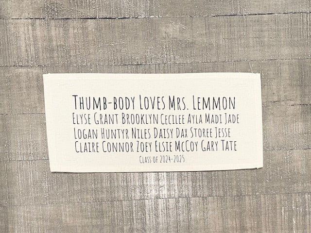 Custom Panel ONLY: Teacher Appreciation RECTANGLE CUSTOM PANEL