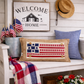NEW! RECTANGLE SUMMER/FALL BUNDLE:  3 seasons + BURLAP pillow:  LIFE IS SWEET, BARN QUILT, NEW WELCOME