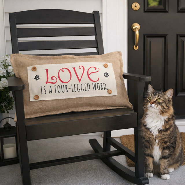 GLITTER PANEL ONLY:  RECTANGLE Glitter Holiday Panel: Winter, Valentines Cherry Love, fur baby(ies) LOVE IS A FOUR-LEGGED WORD