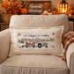 PANEL ONLY: RECTANGLE Autumn Fall Leaf Leaves White Pumpkin Patch Farm Hay Wagon CORN FIELD TRACTOR