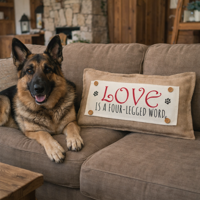 GLITTER PANEL ONLY:  RECTANGLE Glitter Holiday Panel: Winter, Valentines Cherry Love, fur baby(ies) LOVE IS A FOUR-LEGGED WORD
