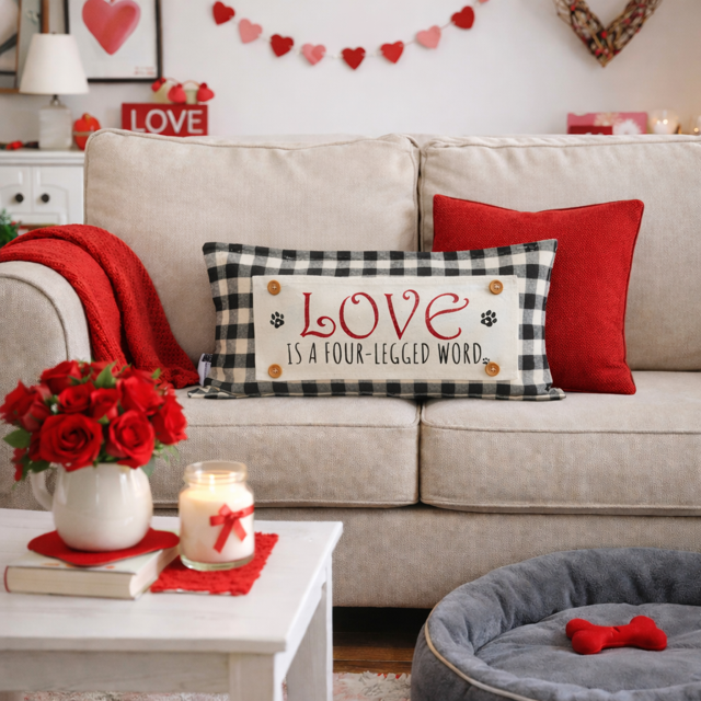 GLITTER PANEL ONLY:  RECTANGLE Glitter Holiday Panel: Winter, Valentines Cherry Love, fur baby(ies) LOVE IS A FOUR-LEGGED WORD