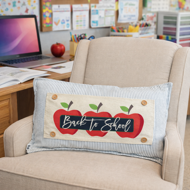 PANEL ONLY: RECTANGLE Fall, Autumn; BACK TO SCHOOL