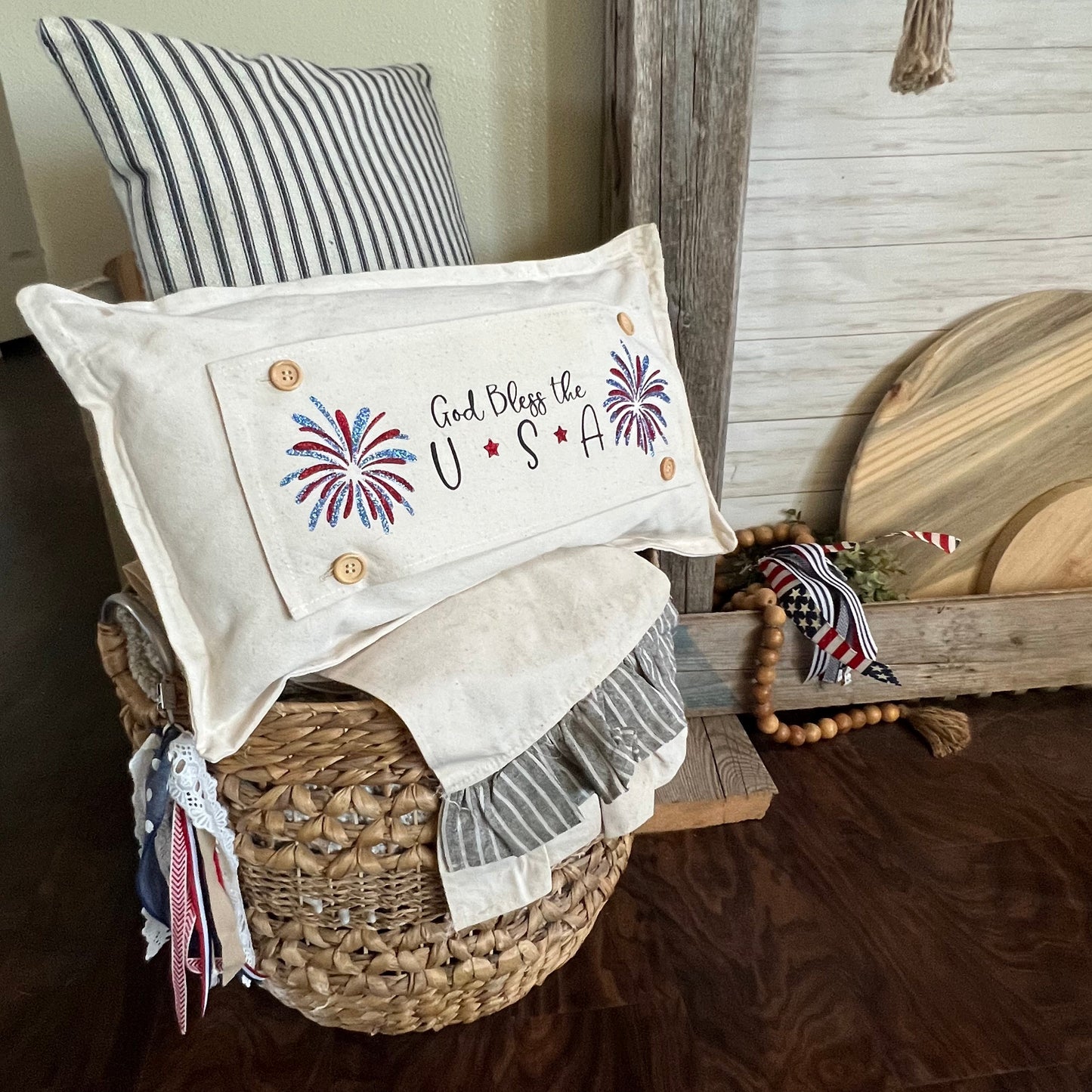 BOHO Custom Wedding Gift Bundle:  3 seasons + Boho pillow + custom last name panel & LEMON CITRUS / WHEAT / NATIVITY / CUSTOM PANEL/ BOHO PILLOW