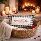 PILLOW ONLY (with fluffy insert): Buffalo Check Gingham: RECTANGLE BUFFALO CHECK PILLOW (with insert)