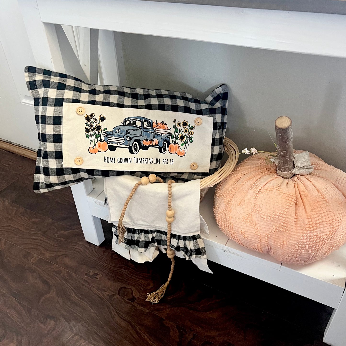 COVER ONLY: Gingham BUFFALO CHECK PILLOW COVER (no insert)