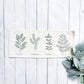 Botanical Panel: Basil, Mother's Day Rosemary, Oregano, Dill Spring, Neutral Summer; SAGE GARDEN HERBS