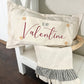 Holiday Panel:  Pure & Simple Aesthetic Classy Clean Boho Heart Cursive Honest Natural Love Winter; BE MY VALENTINE