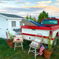 Holiday Panel: Summer; Father's Day Dad Fireworks Vintage Classic Old Red Truck; FIREWORK TRUCK
