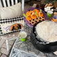 PARTY PACKAGE BUNDLE: Holiday Panel Halloween October Fall Autumn: Hocus Pocus HAPPY HAUNTING / WITCHES BREW + BUFFALO CHECK RUNNER