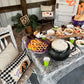 PARTY PACKAGE BUNDLE: Holiday Panel Halloween October Fall Autumn:  Trick or Treat / Smell My Feet + BUFFALO CHECK RUNNER