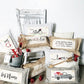 SEASONAL BUNDLE SET: Burlap Idaho Potato Farm Sack Bag Pillow  (comes with insert and these 4 panels inside back pocket); Winter Spring Summer Fall Autumn: DEER, BUNNY HOP EASTER, HOME SWEET HIVE BEE, THANKFUL PUMPKINS,