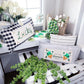 GIFT GUIDE:  FOR THOSE THAT ARE HARD TO BUY FOR!  SEASONAL SET: Buffalo Check Gingham Pillow (comes w/ foam insert & these 4 panels in back pocket)  SUNFLOWERS, SNOWMAN SCARVES, BE MY VALENTINE, SUMMER VINTAGE CAMPER
