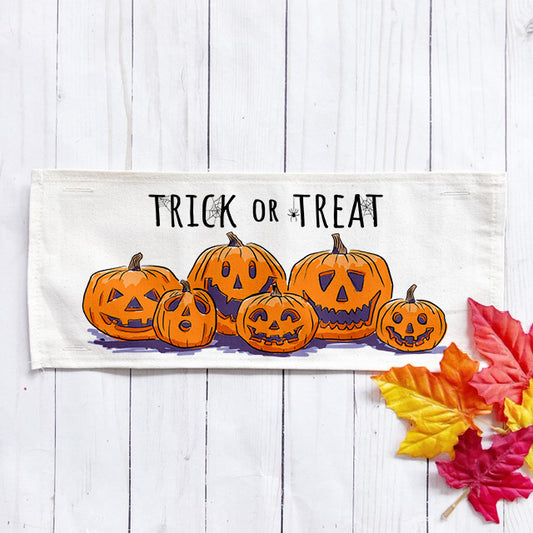 Holiday Panel: Halloween October Pumpkins Fall Autumn Jack-o-Lanterns; TRICK OR TREAT