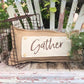 BRING BACK MY PANEL: Thanksgiving, Together, Family, Friends; Neutral BROWN GATHER SCRIPT