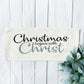 Glitter Holiday Panel: Winter; CHRISTMAS BEGINS WITH CHRIST