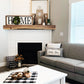 Pillow ONLY (with fluffy insert): Galvinized Charcoal/Cream Farm Stripes: DARK CHARCOAL/CREAM STRIPES PILLOW (with insert)
