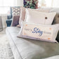 Pillow ONLY (with fluffy insert): Farmhouse Gray/White Ticking Stripes: GRAY/WHITE STRIPES TICKING  PILLOW (with insert)
