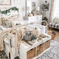 Pillow ONLY (with fluffy insert): Natural Boho Cream: BOHO PILLOW (with insert)